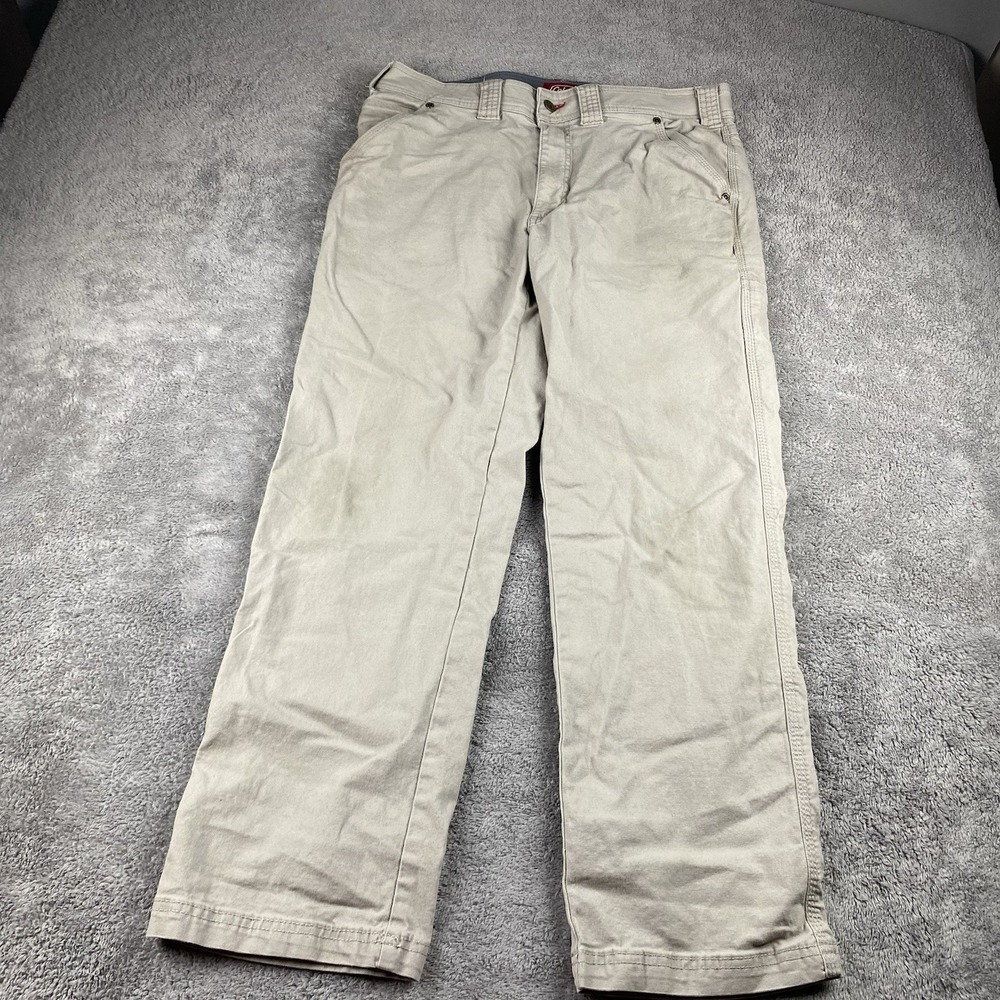 Coleman‎ Work Pants Mens 32X27 Beige Mid Rise